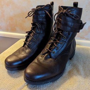 Rockport Women’s Tristina Lace Up + Zip Side Lined Boots Size 9.5